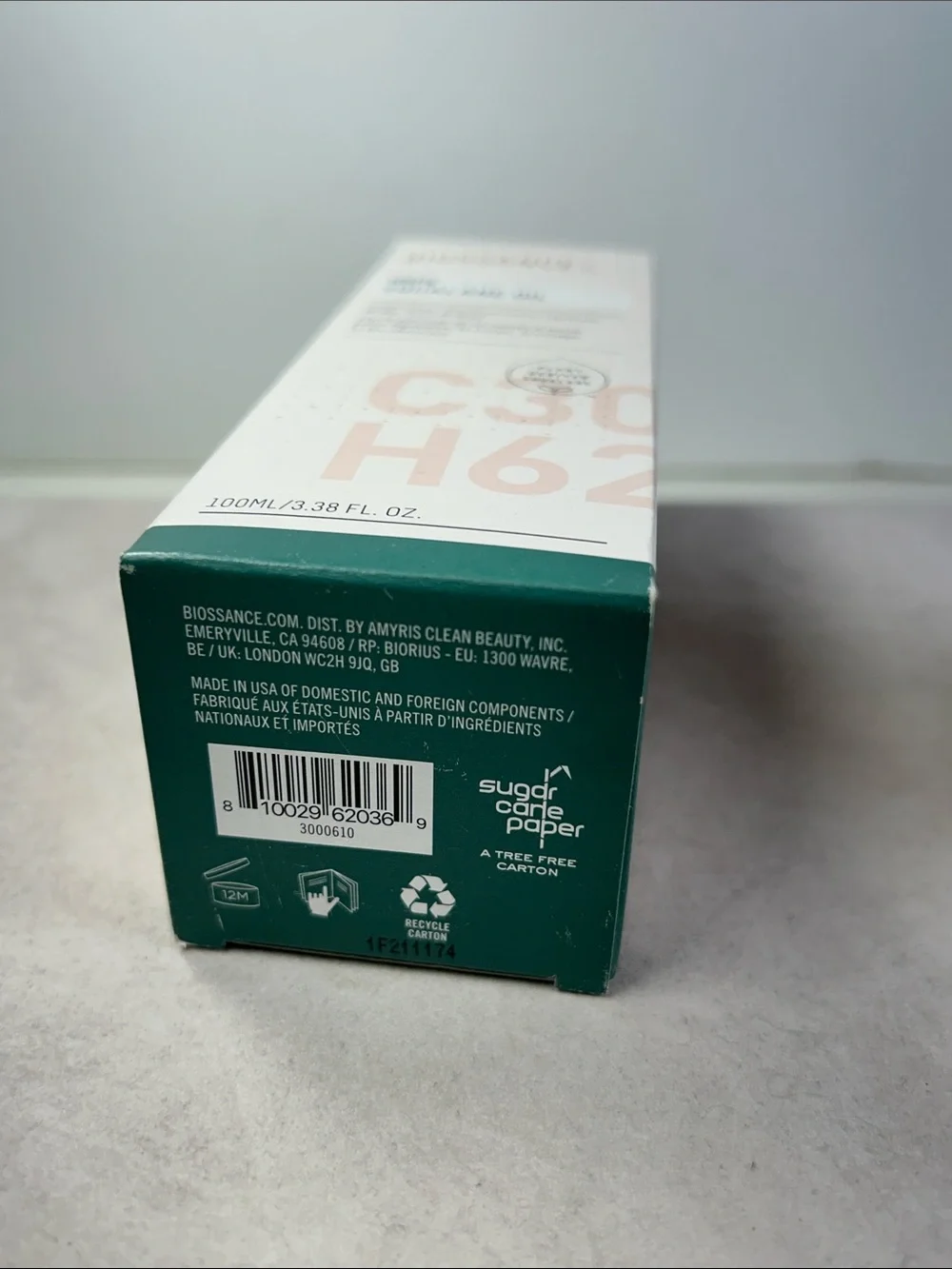 BIOSSANCE 100% Squalane Oil - Vegan Face & Body Oil Moisturizer - 3.3 oz